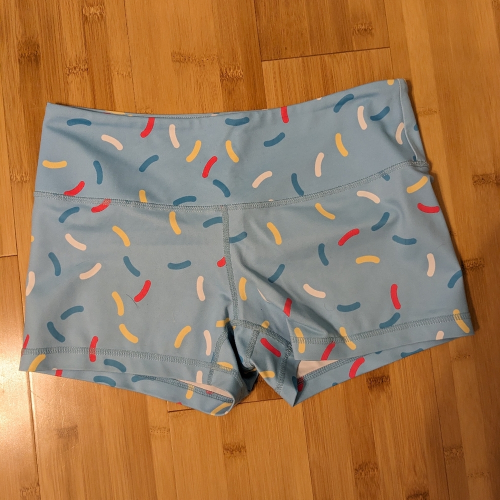 Feed me fight me size small CrossFit / workout shorts